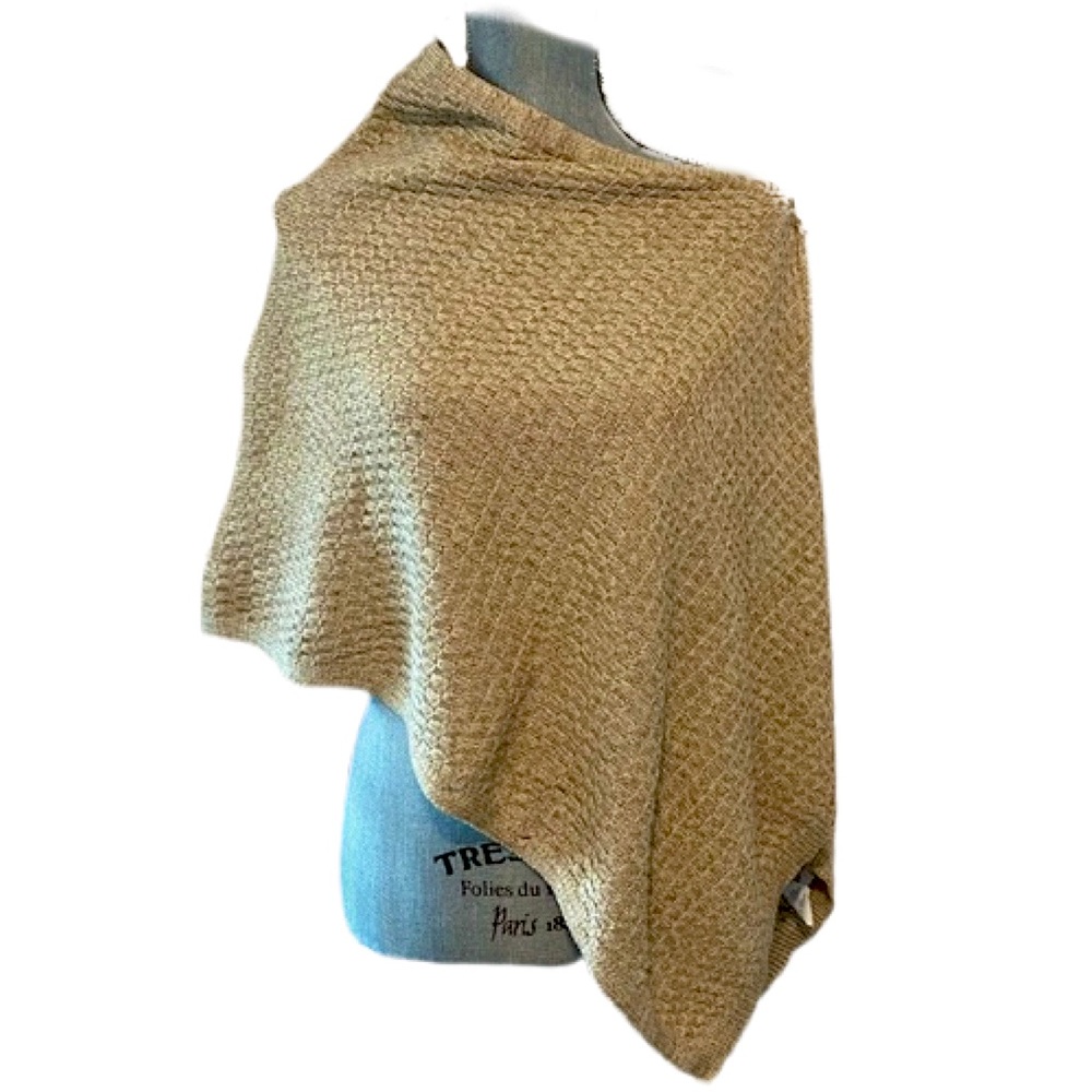 BENCH 7 WAY SCARF / SHAWL TAN CARDIGAN MULTI-WAY
